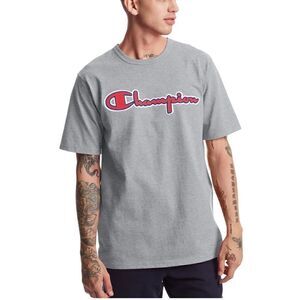 Mens CHAMPION HERITAGE TEE, CHAINSTITCH LOGO